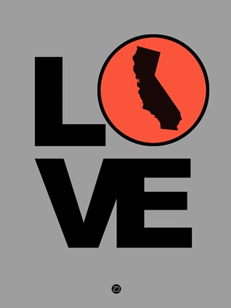 Framed Love California Print