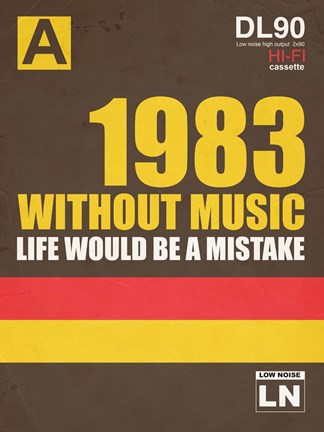 Framed Without Music Life Would be a Mistake Print