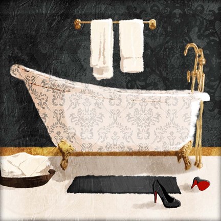 Framed Traditional Bath V2 Print