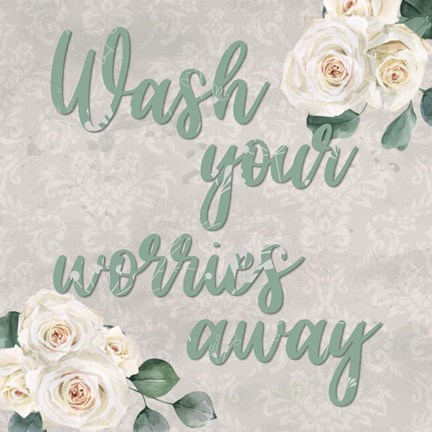 Framed Carefree Bath 2 Print