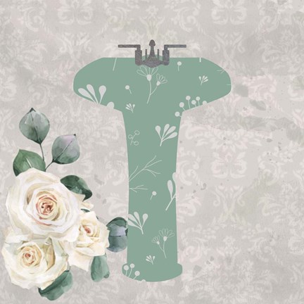 Framed Carefree Bath 3 Print