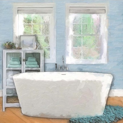 Framed Modern Bath 3 Print