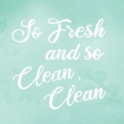 Framed Mint So Fresh Print