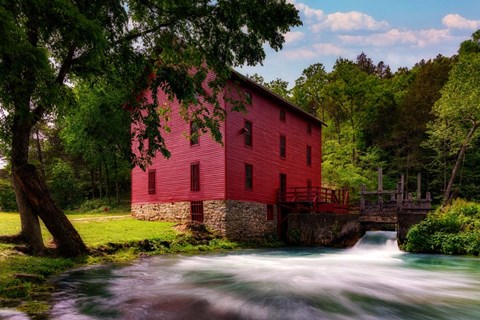 Framed Alley Mill Print