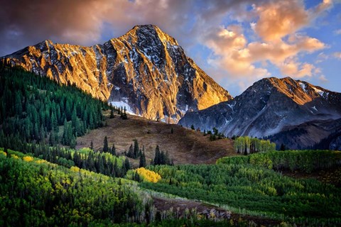 Framed Capitol Peak at Dusk Print