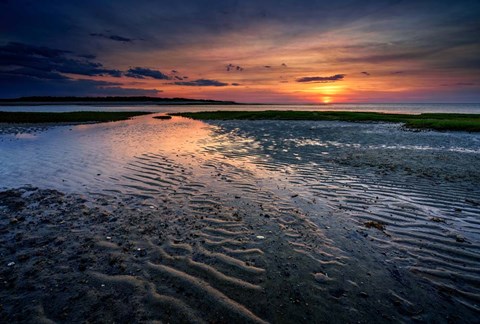 Framed Sunset on Wing Island Print