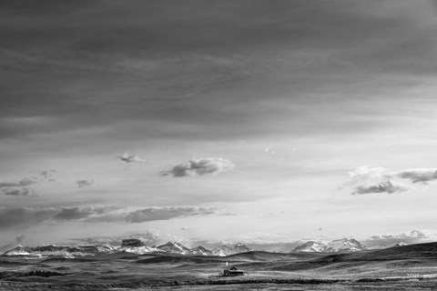 Framed Mountain Cabin I Print