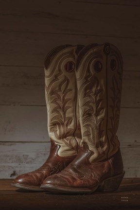 Framed Cowboy Boots VIII Print