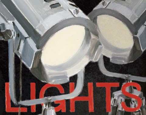 Framed Lights Camera Action I Print