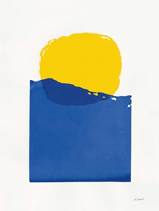 Framed Buoyant Bright Primary Print