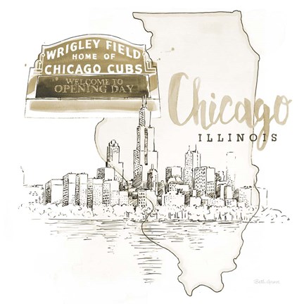 Framed US Cities II Print