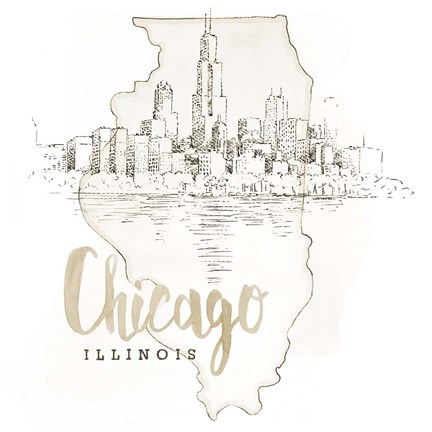 Framed US Cities VI Print