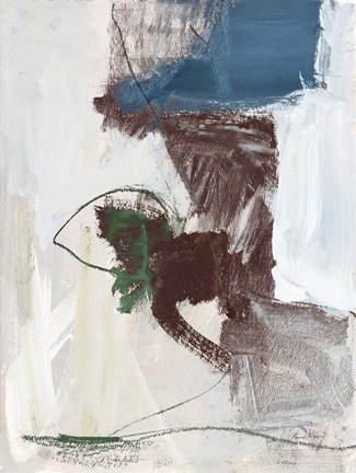 Framed Dark Abstract I Print