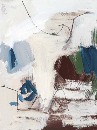 Framed Dark Abstract II Print