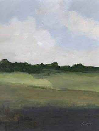 Framed Green Hillside Print