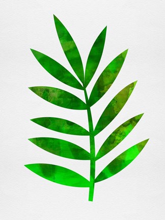 Framed Tropical Leaf III Print