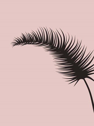 Framed Blush Pink Leaf II Print