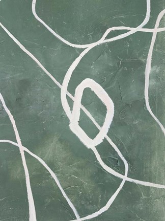 Framed Green Grafica Print