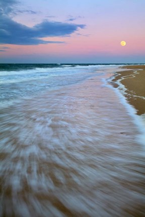 Framed Cape Cod Moonset Print