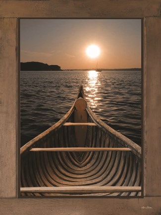 Framed Antique Canoe III Print