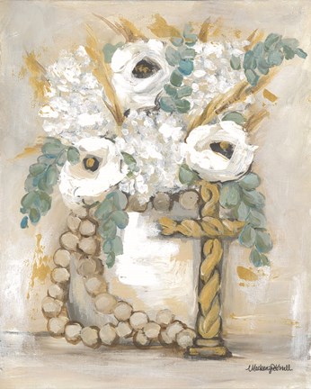 Framed Cream Blessings Print