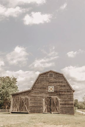 Framed Quilt Barn Tilt Print