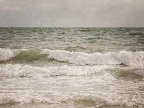 Framed Vintage Waves I Print