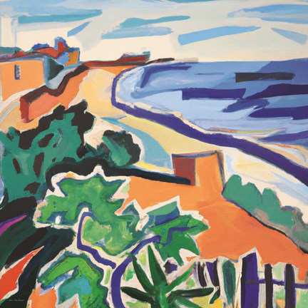 Framed Italy Ocean II Print