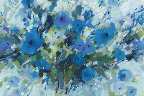 Framed Blueming 01 Landscape Print