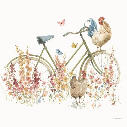 Framed Countryside XXXIV square Print