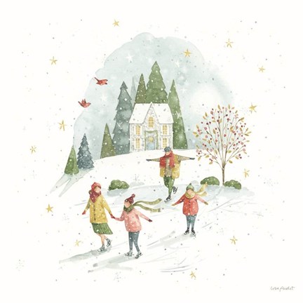 Framed Magical Winterland V Print