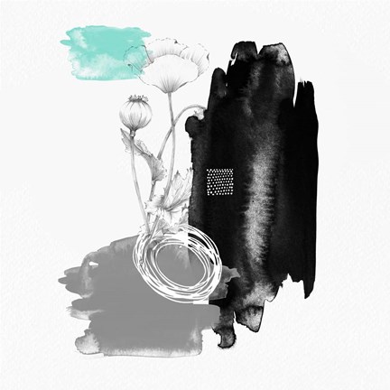 Framed Abstract Art Composition I Print