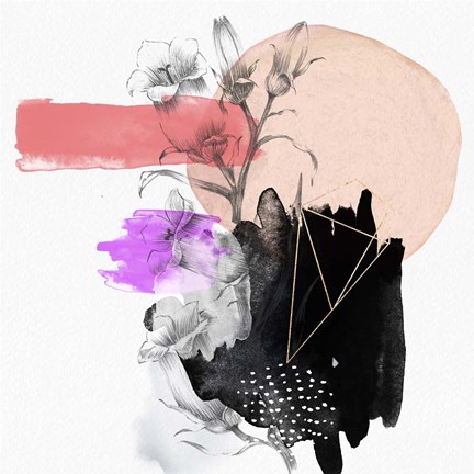 Framed Abstract Composition Print