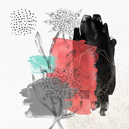 Framed Abstract Composition I Print