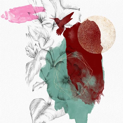 Framed Abstract Composition III Print