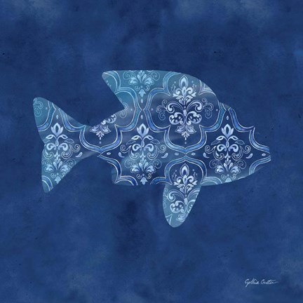 Framed Mediterranean Breezes XVI Print