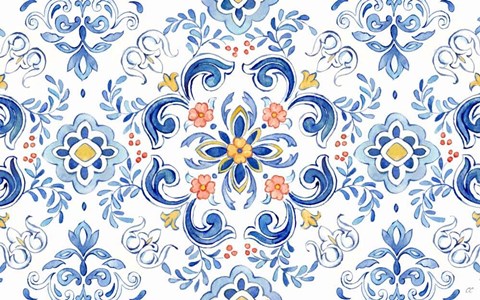 Framed Mediterranean Breezes XXI Print