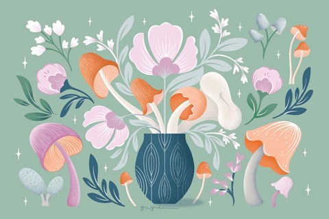 Framed Fantastic Fungi I Print