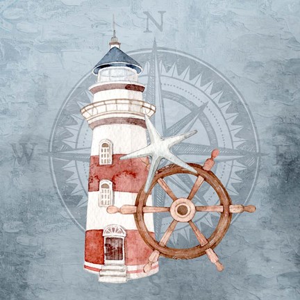 Framed On the Coast 1 Print