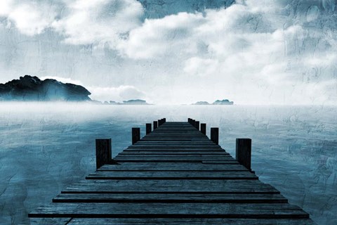 Framed Blue Sea Print