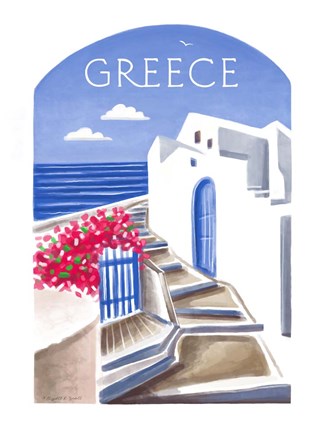 Framed Greece Print