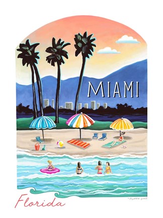 Framed Miami Print