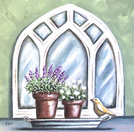 Framed Window Planter Print