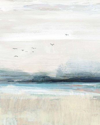 Framed Coastal Birds II Print