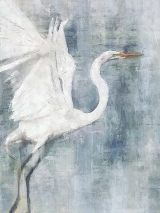 Framed Glacier Heron Print