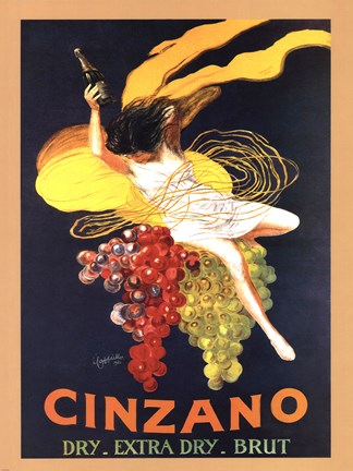 Framed Cinzano Brut Print