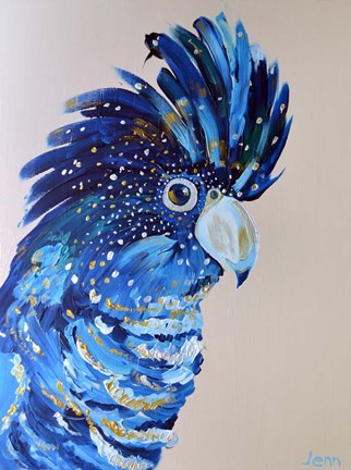 Framed Coco the Cockatoo Print