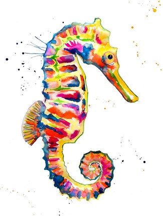 Framed Sea Horse Print