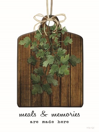 Framed Meals and Memories Made Here Print