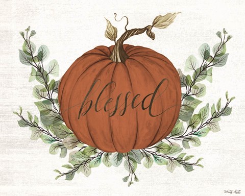 Framed Blessed Pumpkins Print